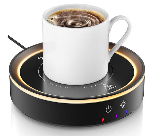 Desk mug warmer for cozy drinks in the office
