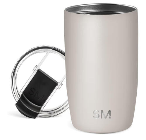 Insulated coffee cup for hot drinks on the go