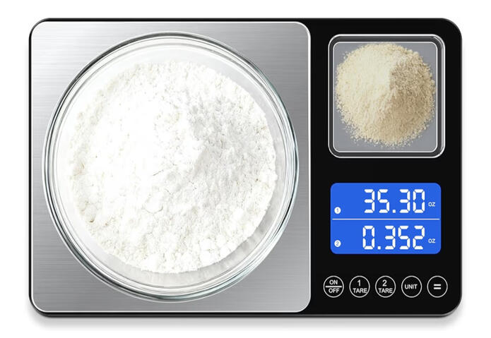 Kitchen scale for measuring and baking